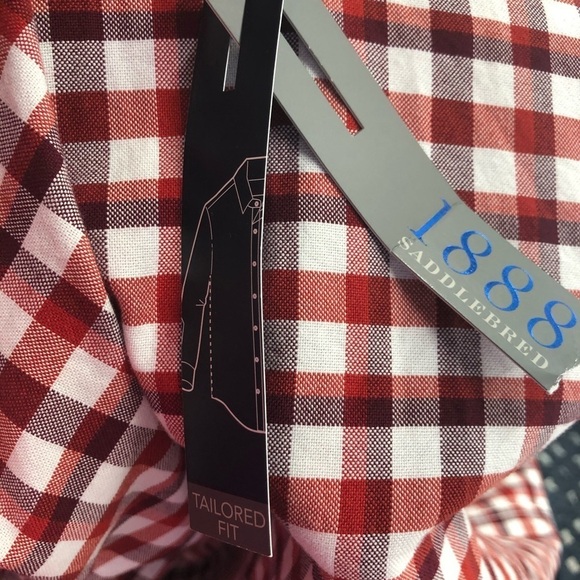 1888 Saddlebred Long Sleeve Button Down Size M - Picture 4 of 8